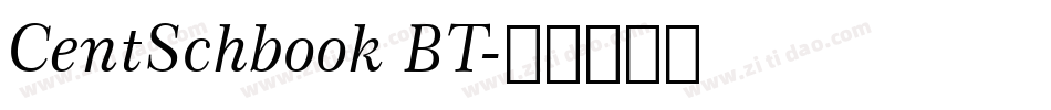 CentSchbook BT字体转换
